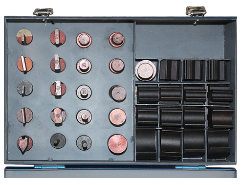 Juego de Dados Para Dobladora Manual de Pleca  2,3 y 4pts 36 piezas